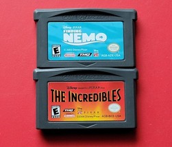 Disney Lot 2 Games Finding Nemo Incredibles Game Boy Advance Authentic - £11.00 GBP