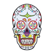 Day of the Dead Sugar Skull - Design 002 - Vinyl Decal - Various Sizes - €1,48 EUR+