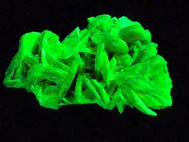 Autunite / Meta-autunite Crystal with Lamellar Features  – Fluorescent U... - $49.00