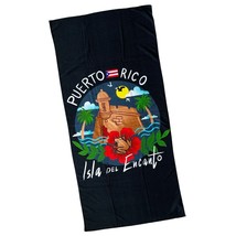 Puerto Rico Beach Towel 30&quot; X 60&quot; Cotton Twill Flag Garita Fort Coquí - $22.99