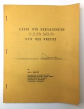 Civil Air Regulations in Plain English for All Pilots 1961 Sam R. Hamilton - $30.00