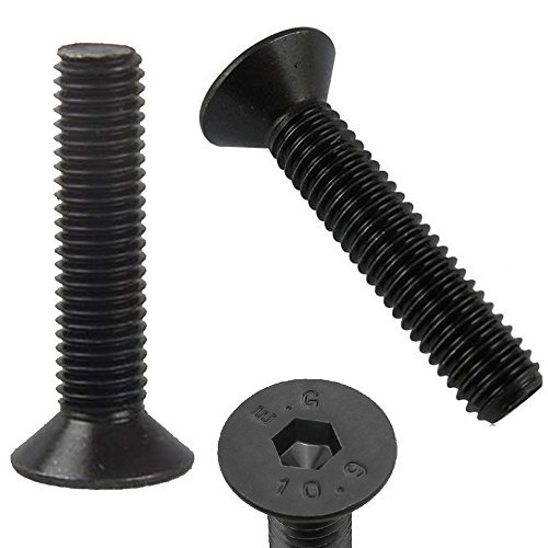 Primary image for Fujiyuan 50 pcs M3 x 30mm Hex Socket Screw Flat head Hexagon screws bolt Carbon 