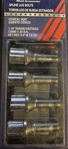 White Knight 318074 Wheel Spline Lug Bolts 12mm-1.50 R.H. (1.10&quot; Shank) - $3.99