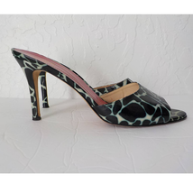 Kate Spade High Heel Sandals Women 9.5 M Black Green Marble Cheetah Ital... - £47.47 GBP