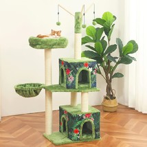 Cat Tree Tower Condo Furniture Scratch Post with Natural Sisal Rope, Multi-Level - £87.40 GBP
