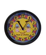 Whimsical &quot;Happy Times&quot; Wall Clock – 9.00&quot; Retro Clock Personalized, Qua... - $719.09 MXN