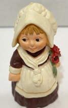 Vintage 1978 Hallmark Merry Miniature Pilgrim Girl Only Plastic Figure 2.25 in - £6.93 GBP