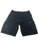 London Fog Mens Shorts Size W32 Faded Black Cargo Corduroy Casual Pockets - $29.26 CAD