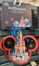 NEW 2024 Disney World 4 Parks Mickey Icon Metal Ornament NWT Holiday Christmas - £20.29 GBP