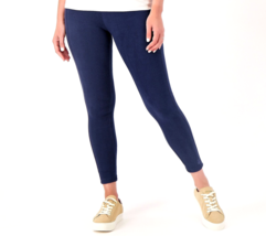 Cuddl Duds Fleecewear Stretch Leggings- Blue, Small - £15.85 GBP