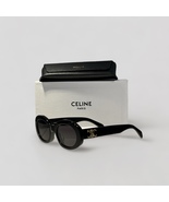 Celine Triomphe 01 / Black and Gold Acetate Sunglasses / CL40194U - £220.25 GBP