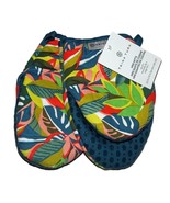2 Trina Turk Colorful Tropical Rubber Dots Quilted Inside Mini Oven Mitt... - $34.28 CAD