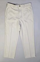 Tommy Hilfiger Mens Traveler Micro Tech Flat Front Pants Beige 33x30  NWT - $23.11