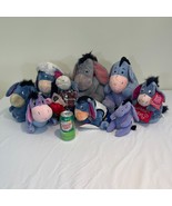 Lot Of Disney Store Eeyore Plush Stuffed Animals Winnie the Pooh Rare Bo... - £54.72 GBP