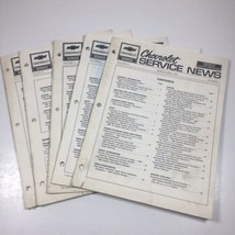 Chevrolet Service News Newsletters General Motors 1981 1982 Lot Of 5 - £7.70 GBP