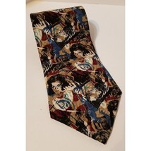 American Film Classics Gone with the Wind Neck Tie Novelty 56&quot; Red Blue Tan - £6.09 GBP