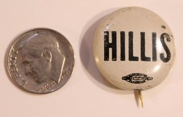Vintage Elwood Bud Hillis Campaign Pinback Button J3 - $5.93