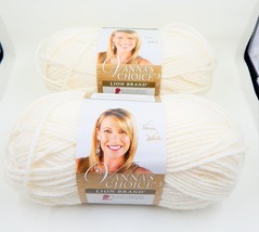 Lion Brand Vanna’s Choice Yarn Fisherman Blanc Acrylic 3.5 oz Lot of 2 S... - £10.16 GBP