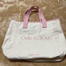 SEVENTEEN WORLD TOUR ODE TO YOU JAPAN Official Tote BAG PINK Limated Ed ... - $74.88