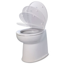 Jabsco 17&quot; Deluxe Flush Fresh Water Electric Toilet w/Soft Close Lid - 24V [5804 - £754.12 GBP
