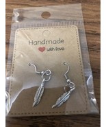 Feather Designer Fashionable Earrings Hook Stainless Steel - £7.62 GBP