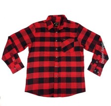 Stanley Workwear Flannel Shirt Men Medium Buffalo Check Lightweight Red ... - $17.81