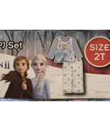 Disney Frozen 2 Toddler Girls 2T Blue Elsa Magical Fleece Pajama Sleep S... - $11.72 CAD