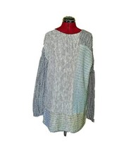 Style &amp; Co Sweater Pullover Blue Women Side Split Size Medium - $44.26