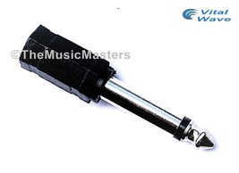 1/8&quot; 3.5mm Female Jack to 1/4&quot; Male Plug Mono Microphone Audio Mic Adapt... - $6.55