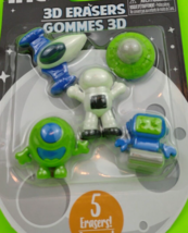 Space Alien 3D Erasers UFO Spaceship Robot Astronaut Space Figures School Eraser - £8.18 GBP