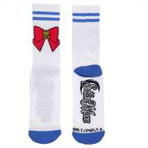 Sailor Moon Bow Athletic Crew Socks White - $12.98