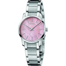 Calvin Klein K2G2314E City Swiss Made Pink Dial Women’s Bracelet Watch - $3,934.96 MXN