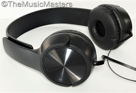 NEW! DJ Style Stereo Headphones HQ Sound Home Audio Studio Phone Tablet PC Black - £9.86 GBP