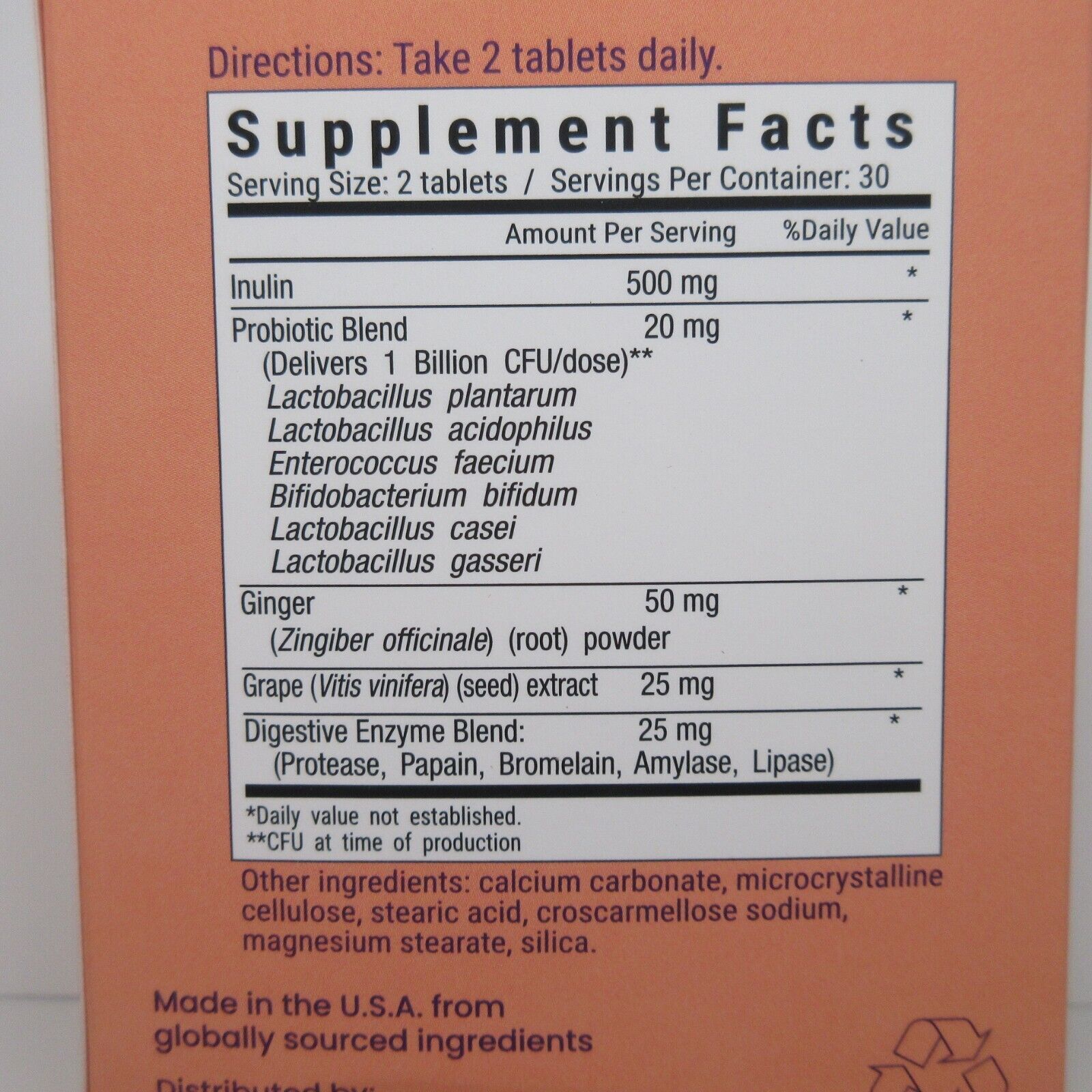 Vibe Wellness Tummy Reset + Regulate 60 Tablets Dietary Supplement EXP