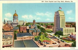 State Capitol and City Hall in Atlanta Georgia Postcard - £4.12 GBP