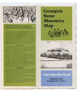 Georgia's Stone Mountain Map Brochure Railroad Ticket &amp; Rate Schedule At... - $27.72
