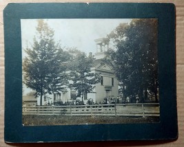 Cabinet Photo F.R.Archibald Photographer of School House Rock Creek,Ohio - $46.75