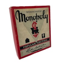 Monopoly Game Vintage 1951 Wooden Pieces Cards And Money No Game Board - £12.31 GBP