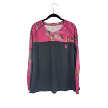 Bushmaster Long Sleeve Pullover Shirt XL Womens Pink Camo Crew Neck Hunting - £11.11 GBP