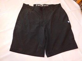 Hurley Men&#39;s Board Shorts Swim Short Size 30 Hybrid Walkshort Quick Dry Black - £24.62 GBP
