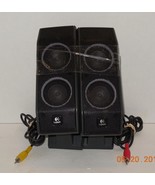 Lot of 2 Logitech X-540 Computer Satellite Speaker (Red &amp; Yellow) 491345... - €43,25 EUR