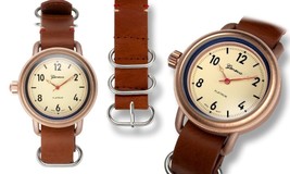NEW Geneva 9872 Women&#39;s Meyrin Collection Nice Brown Leather Ladies Cute Watch - £10.07 GBP