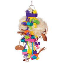 Bodacious Bites Tough Puff Bird Toy: Premium Cage Enrichment for Engaged &amp; Activ - £27.59 GBP+