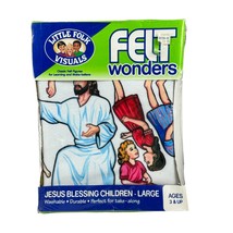 Felt Wonders Little Folk Visuals Jesus Blessing Children Felt Figures Large Set - $16.82