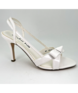 Alisha Hill Angelina White 3&quot; High Heel Women&#39;s Shoes Patent Bow Sandal ... - $39.66 CAD