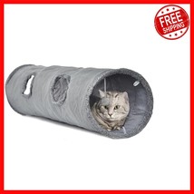 Soft Polyester Cat Tunnel 51&quot; with Peepholes - Fun for Indoor &amp; Outdoor ... - $782.75 MXN