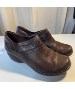 Clarks  Marion Helen Cut-out Detail Slip-on Wedge Clog Shoes Dark Brown ... - $25.89 CAD