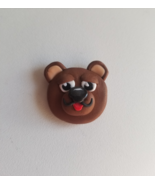 Handmade Clay Bear Head Magnet - $110.07 MXN