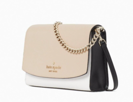 New Kate Spade Carson Colorblock Saffiano Leather Crossbody Warm Beige M... - $104.41