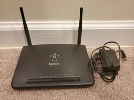 Belkin N300 Wi-Fi Router Model F9K1010v2 w/Power Plug - £8.78 GBP